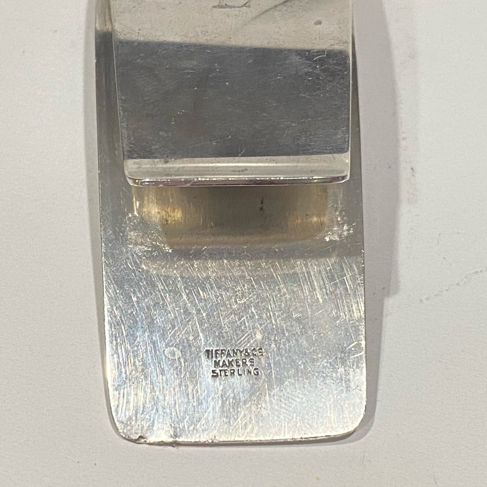 Vintage Tiffany & Co. Makers Big Money Clip “RE” - Picture 4 of 10
